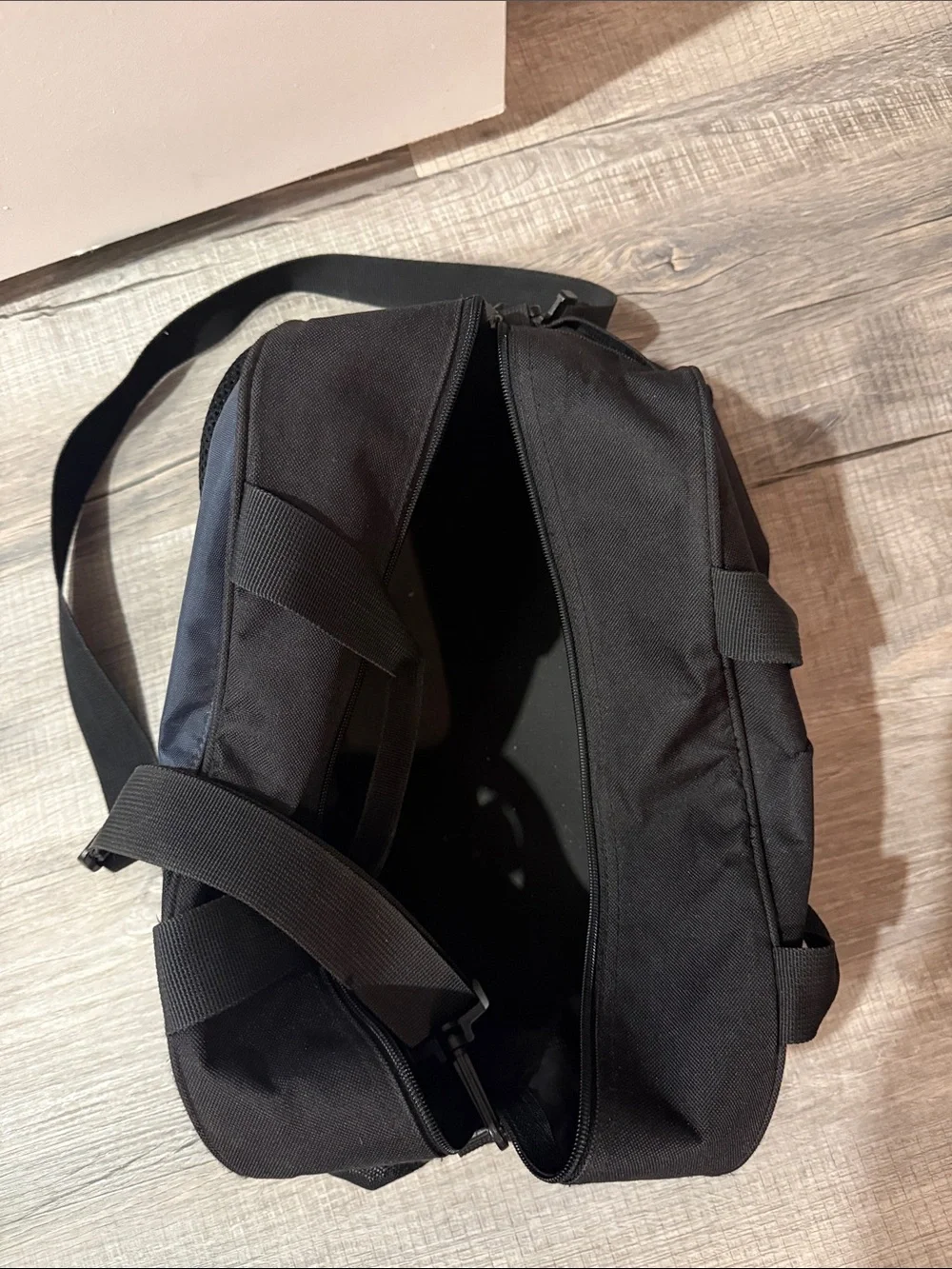 Vintage Nike Duffel Bag with Orange Accents